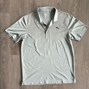 Puma Men's Gray Polo Shirt size L